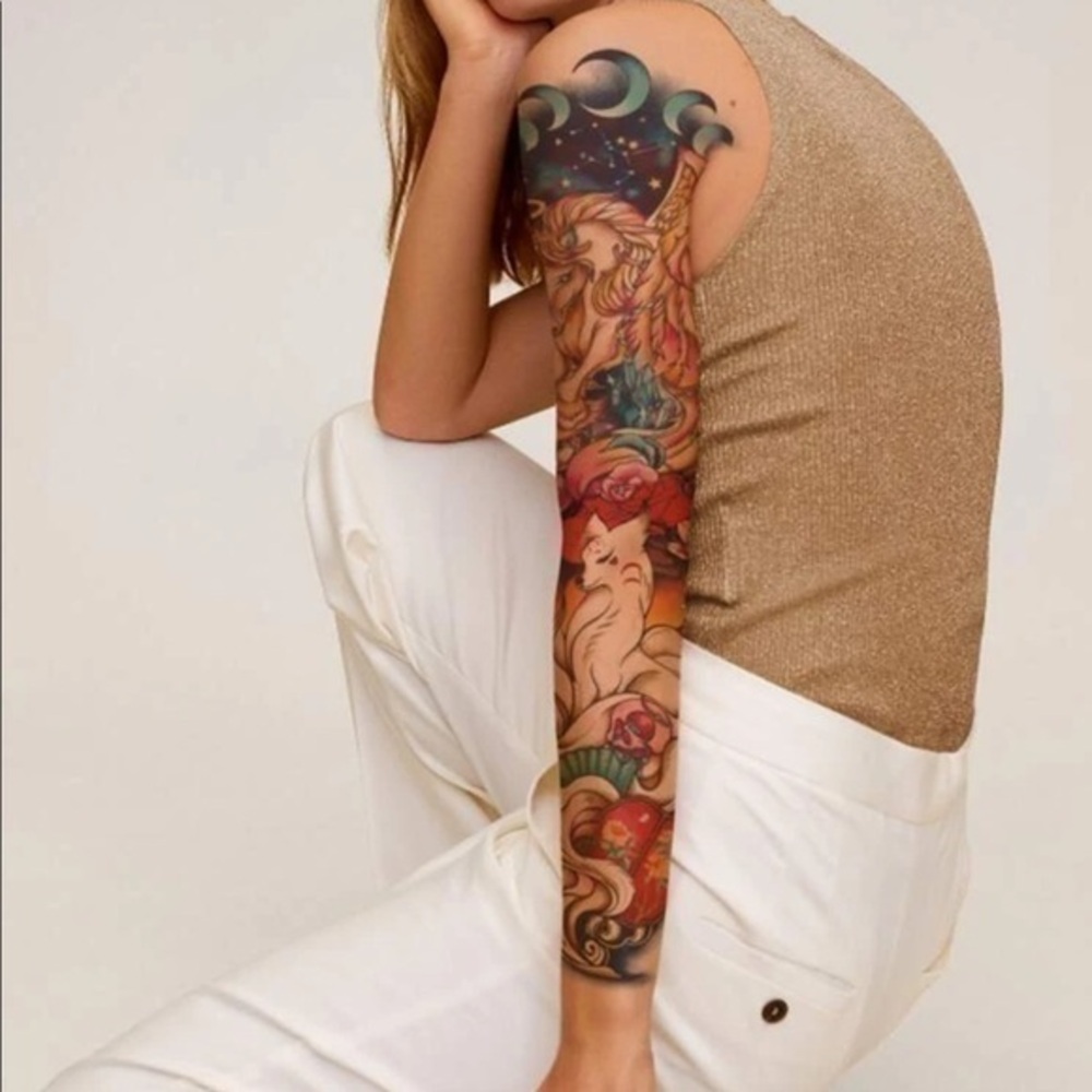 💋 Unicorn 🦄 sleeve Tattoo sticker